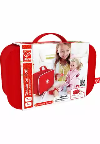 Hape Geschicklichkeitsspielzeug, Doktorset, 7-teilig 3 Hape Geschicklichkeitsspielzeug, Doktorset, 7-teilig – Bild 3