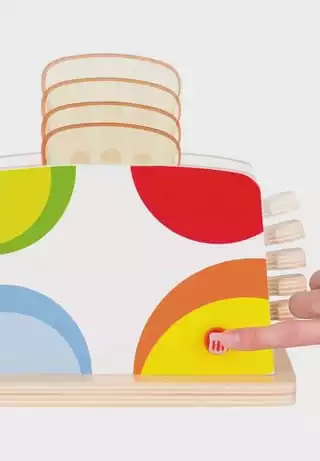 Goki Holzspielzeug Toaster, 10-teilig 2 Goki Holzspielzeug Toaster, 10-teilig – Bild 2