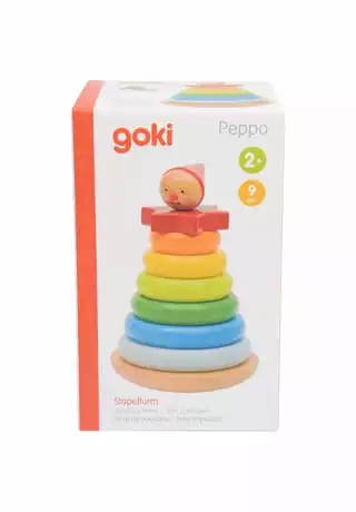 Goki Holzspielzeug "Stapel-Stehauf-Männchen" 2 Goki Holzspielzeug "Stapel-Stehauf-Männchen" – Bild 2